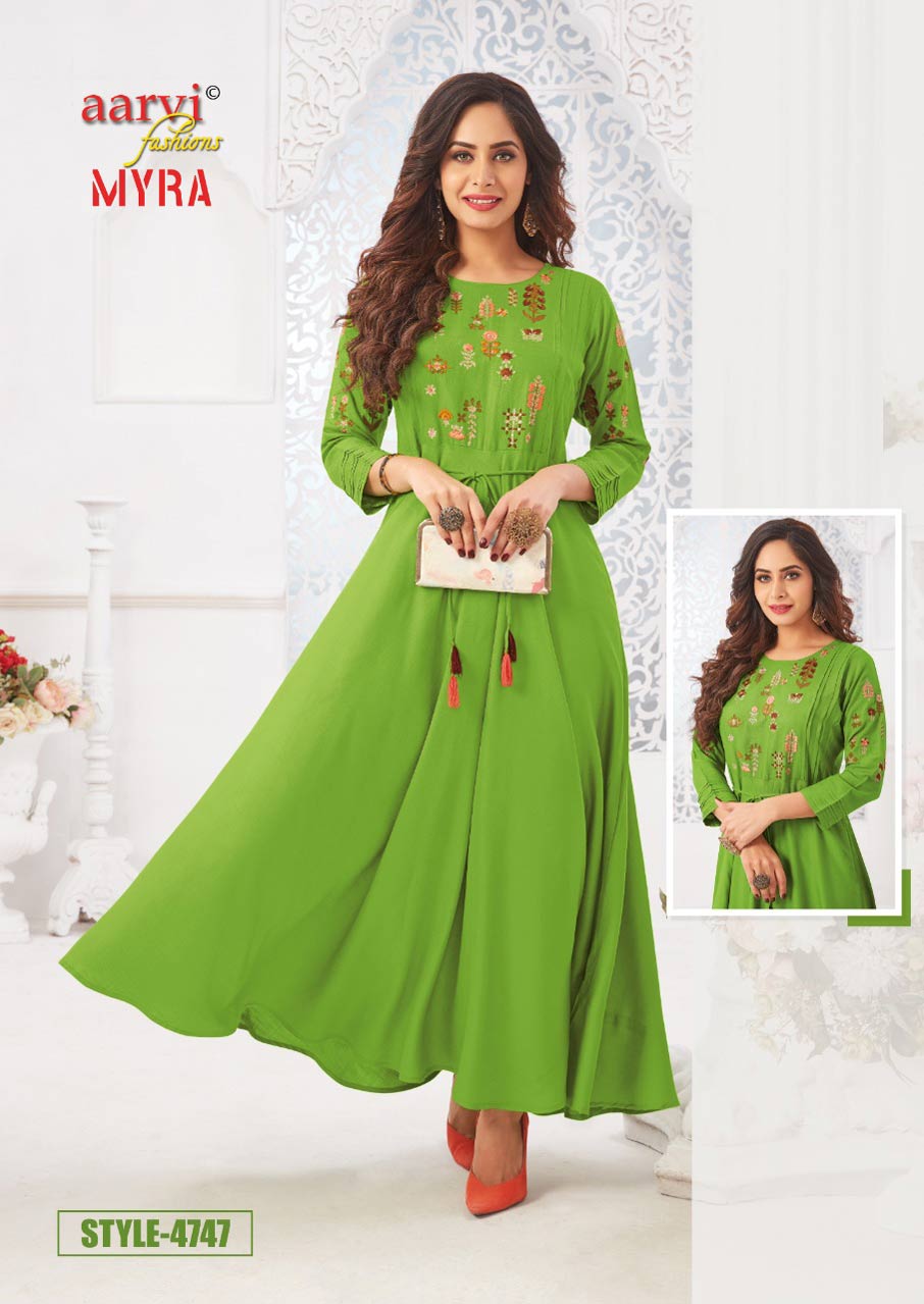 Myra Vol-5 Long Rayon Kurtis Catalog Set Myra Vol-5 Long Rayon Kurtis Catalog Set
